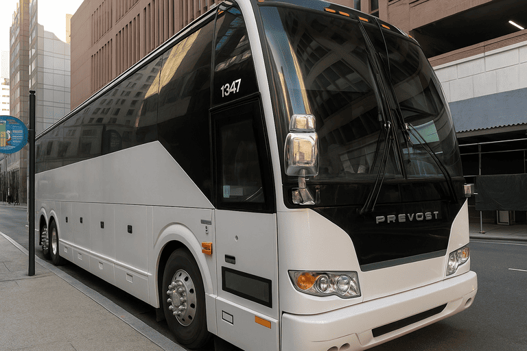 a Mesa Coach Bus Service coach bus