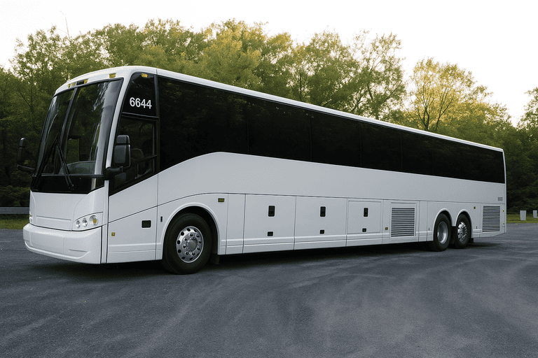 exterior of Mesa Coach Bus Service coach bus