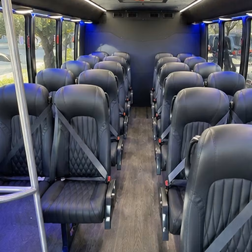 25 passenger minibus inside